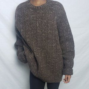 100% wool vintage Grandpa oversized sweater dress